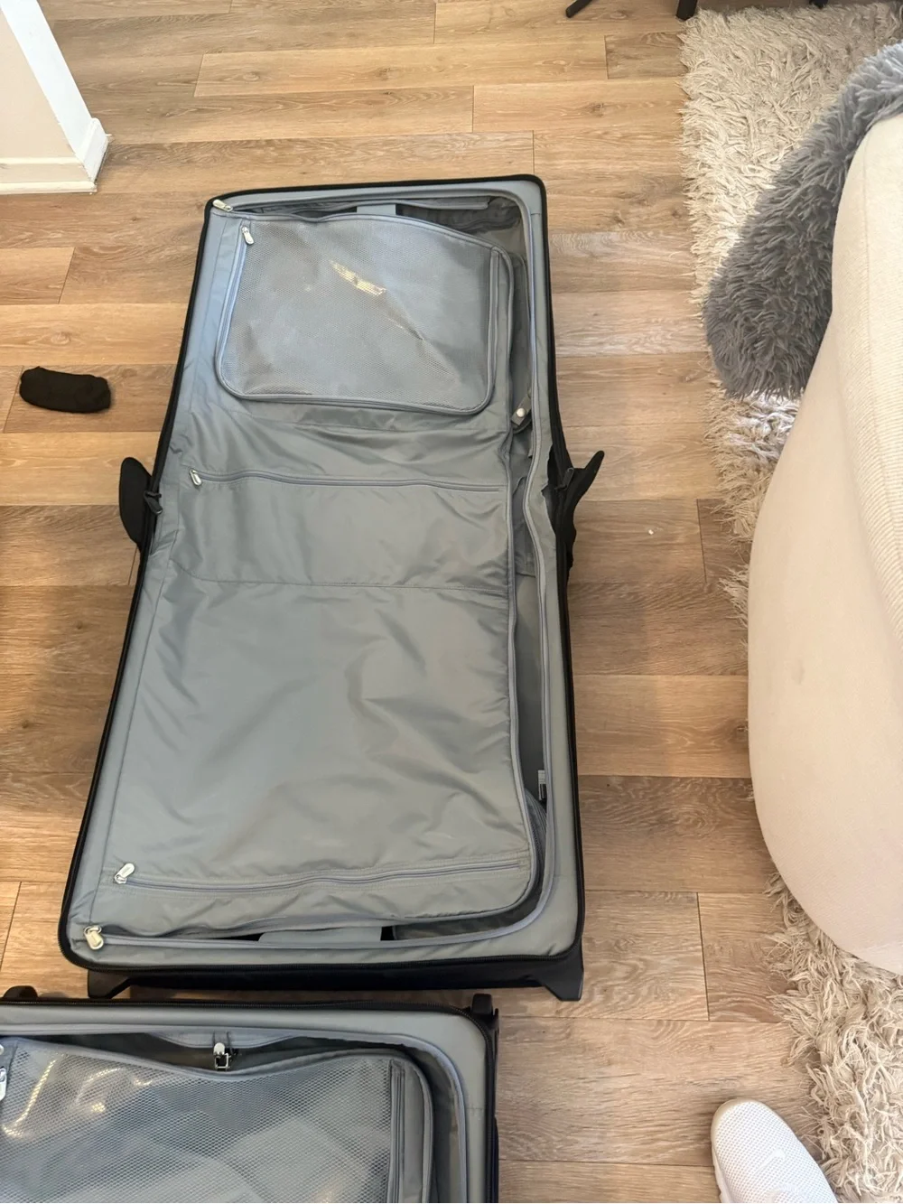 2 Briggs & Riley Black Rolling Garment Bags with Telescoping Handle